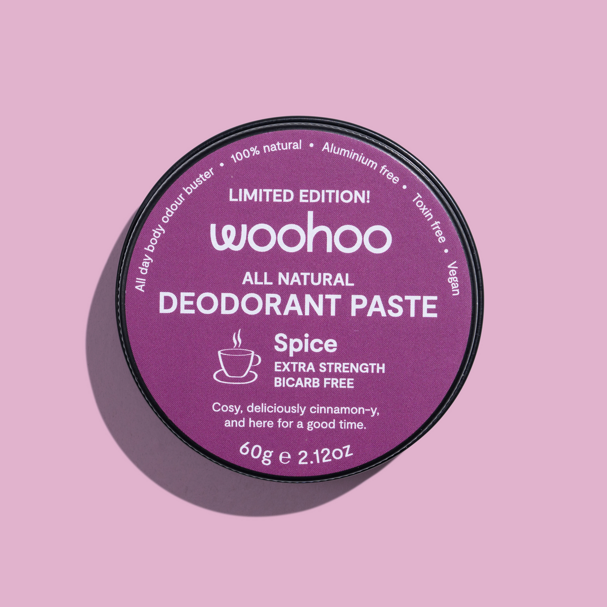 Woohoo Natural Deodorant Paste 60g - Factory 2nds