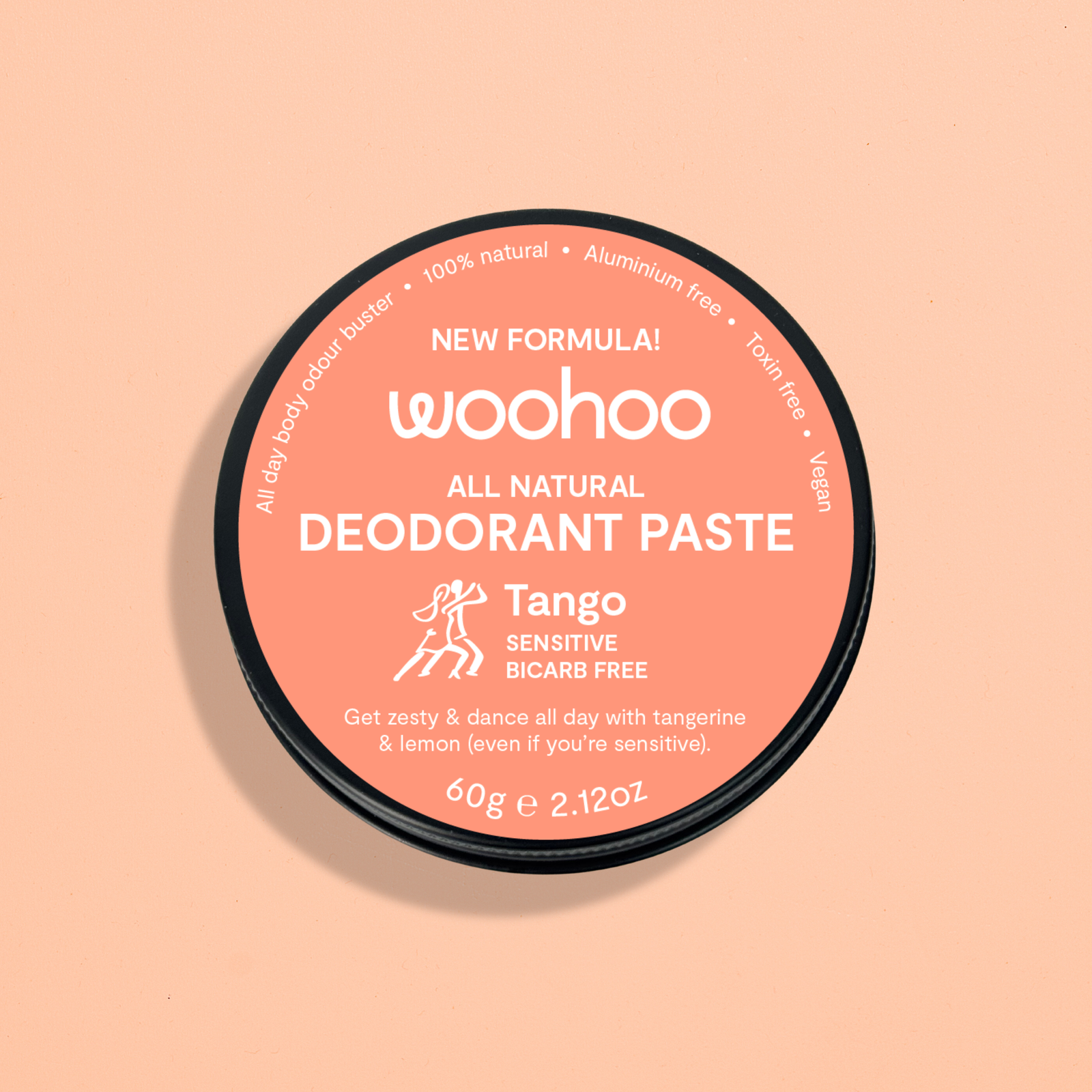 Woohoo Natural Deodorant Paste (Tango) 60g