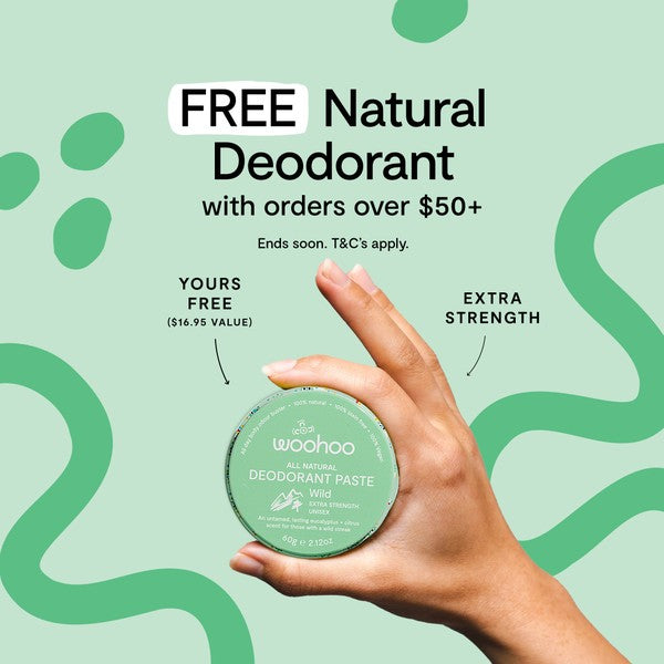 Free WILD Natural Deodorant Paste with orders over $50