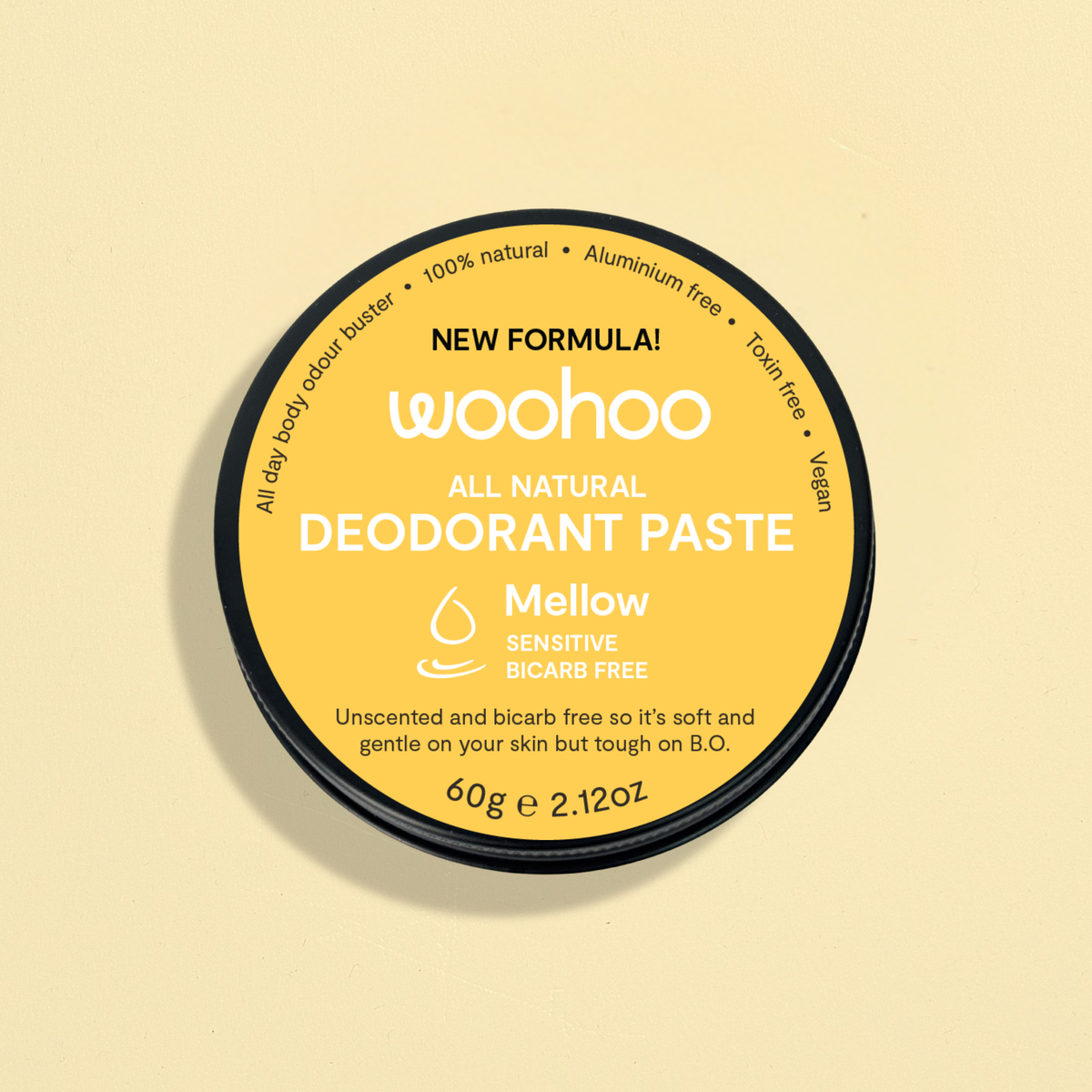 Woohoo Natural Deodorant Paste (Mellow) 60g