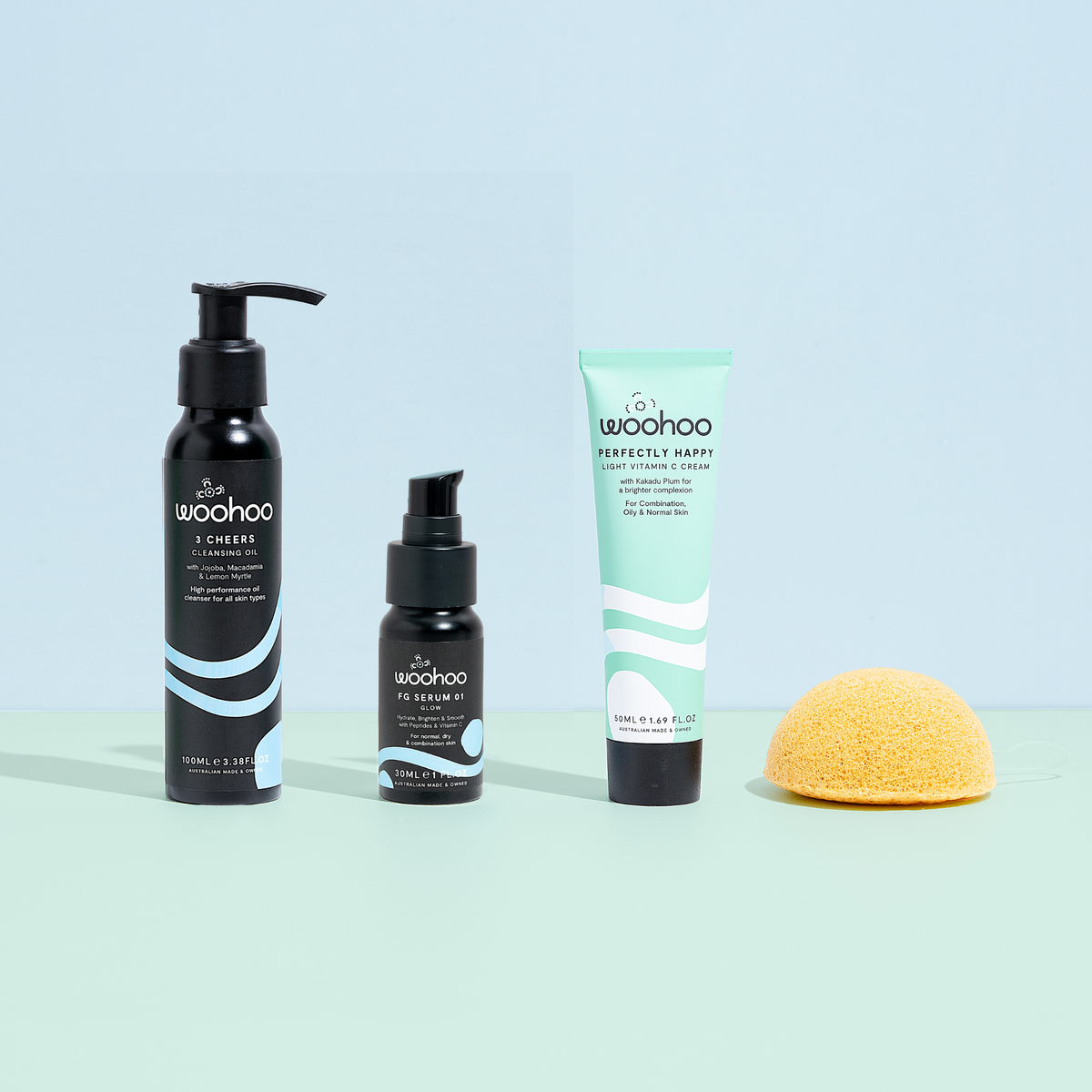 &#39;Balance + Glow&#39; 3 Step Face Bundle (for Combination skin)