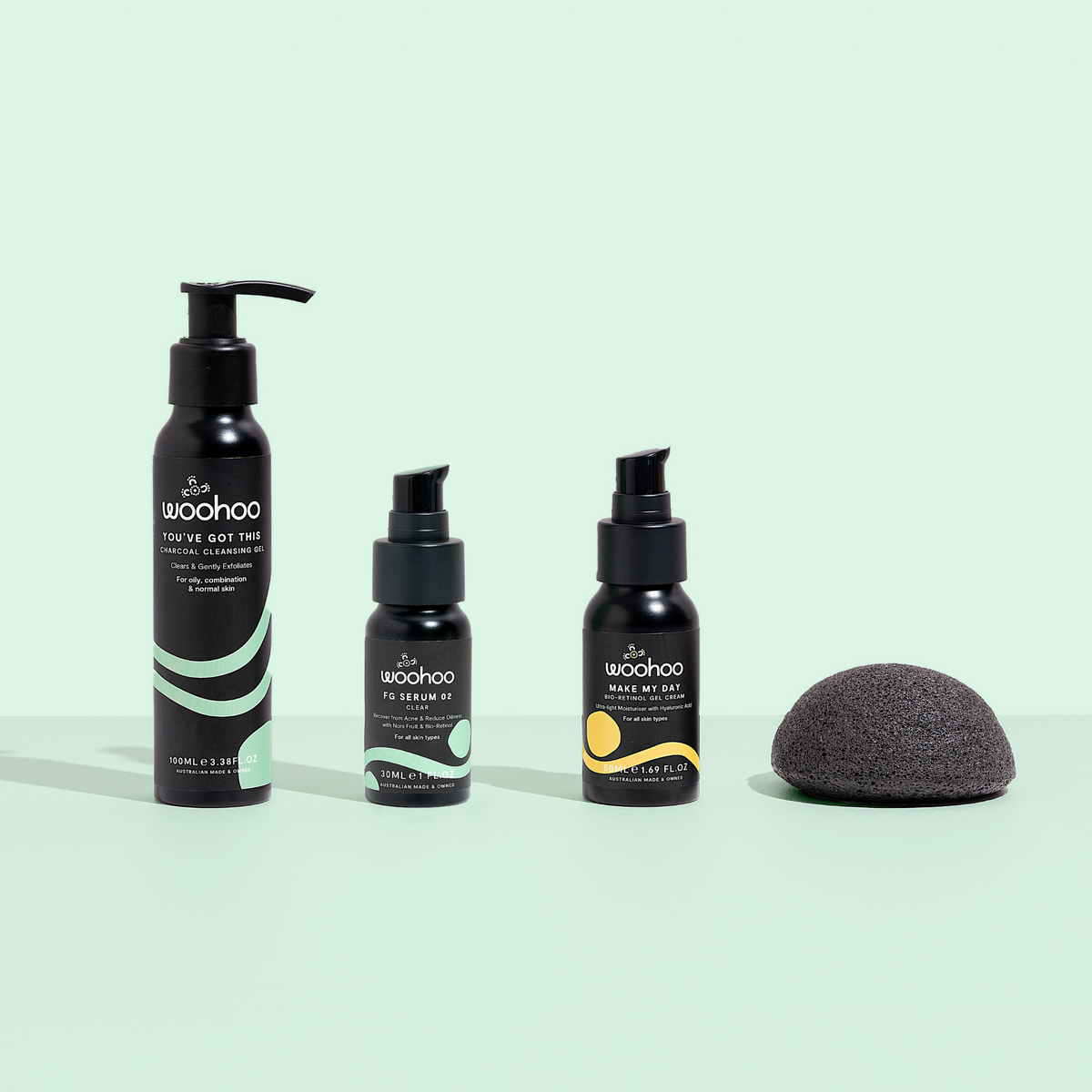 &#39;Clear + Calm&#39; 3 Step Face Bundle (for Oily Skin / Acne / Teens)