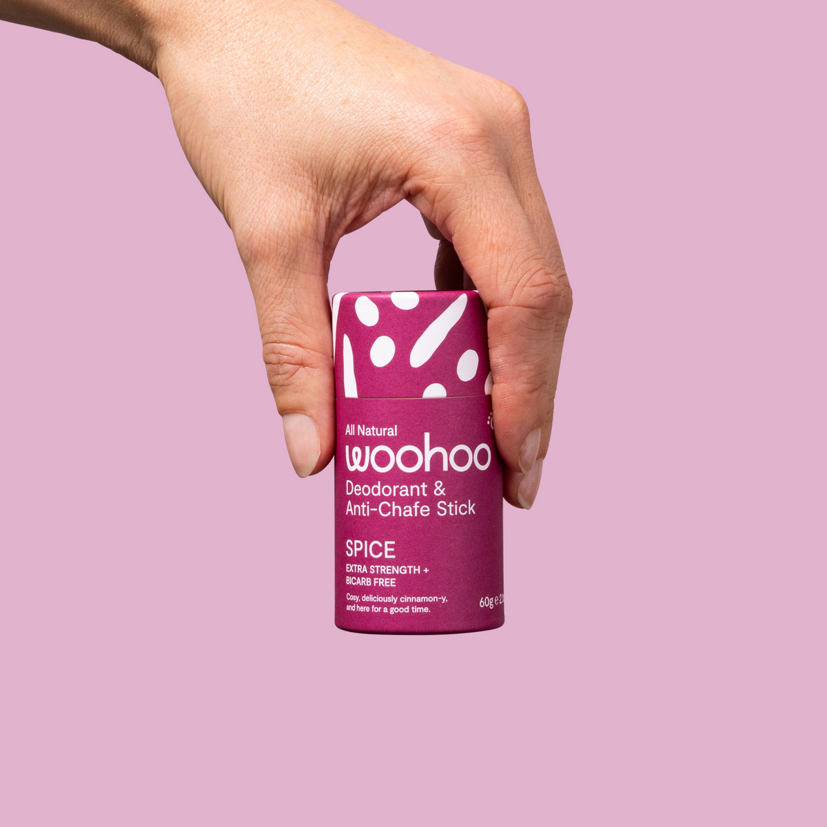 Woohoo Natural Deodorant &amp; Anti-Chafe Stick (Spice) 60g