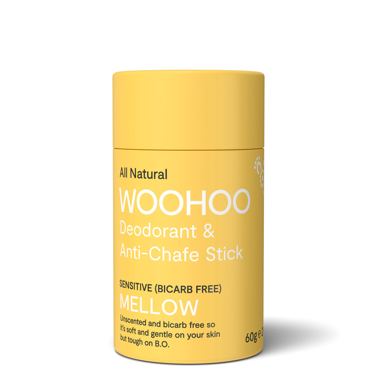 Woohoo Natural Deodorant &amp; Anti-Chafe Stick (Mellow) 60g