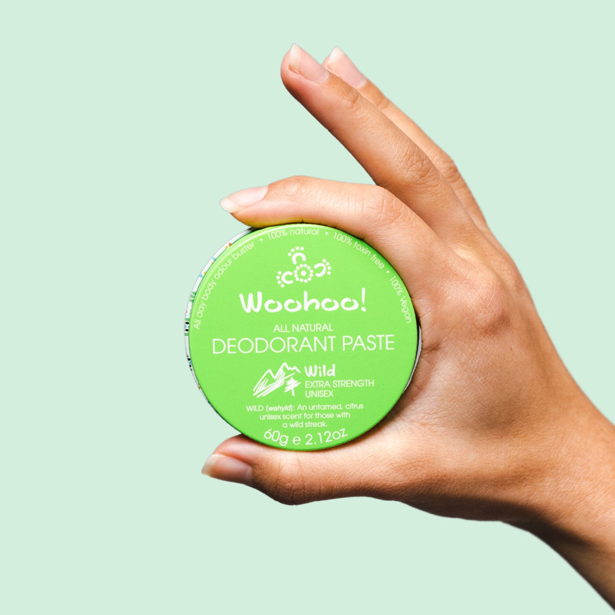Woohoo All Natural Deodorant Paste (Wild) 60g
