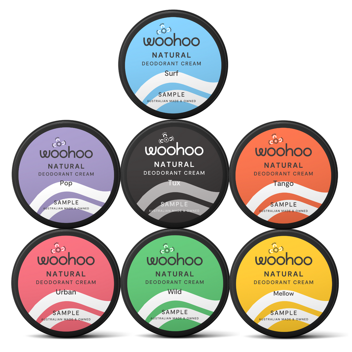 Woohoo Natural Deodorant Paste Sample Pack