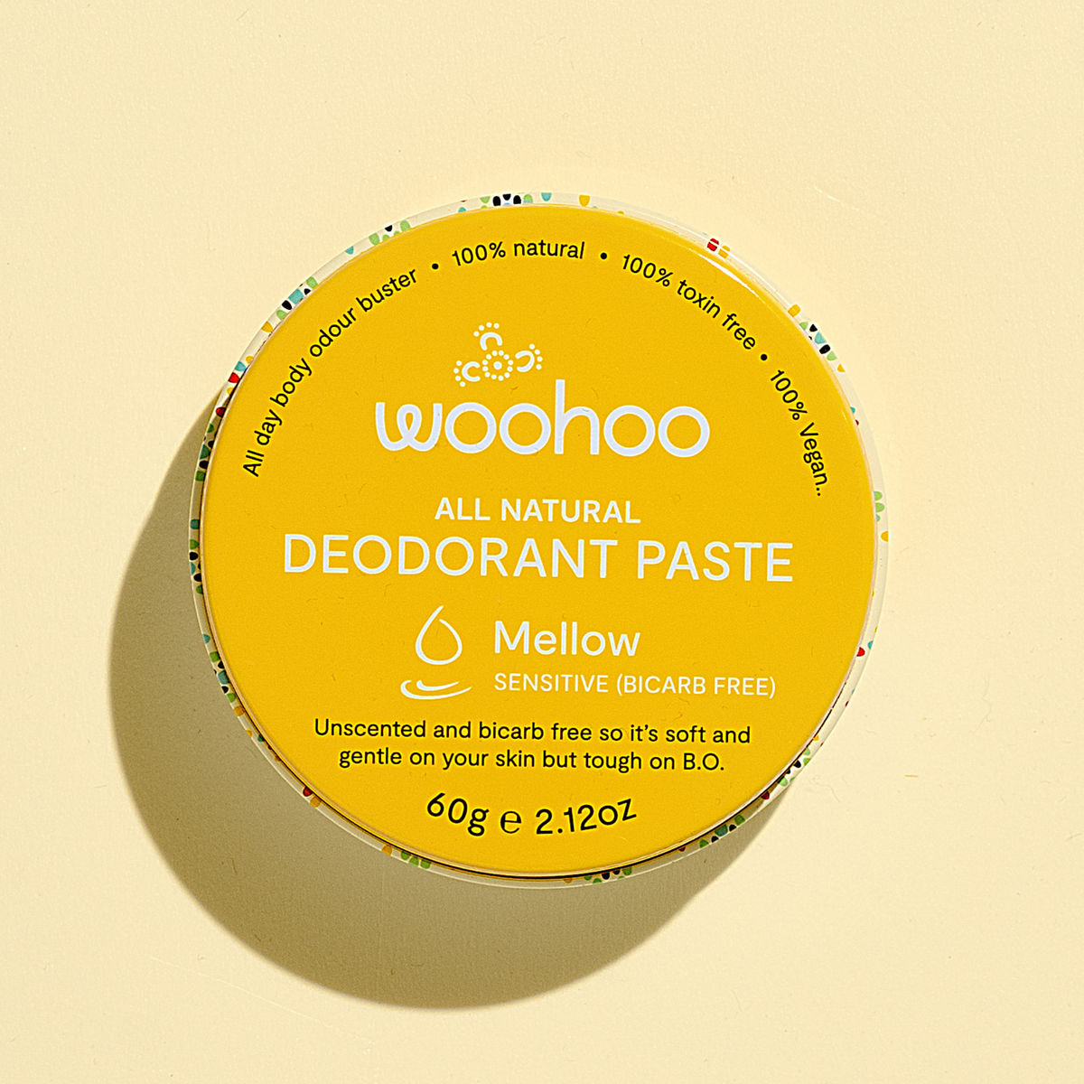 Woohoo All Natural Deodorant Paste (Mellow) 60g