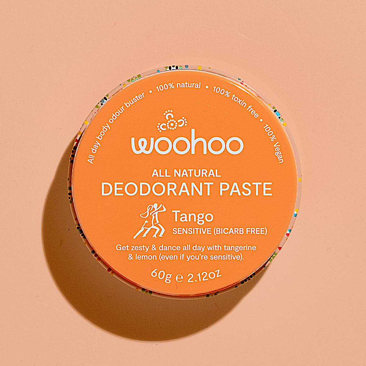 Woohoo All Natural Deodorant Paste (Tango) 60g