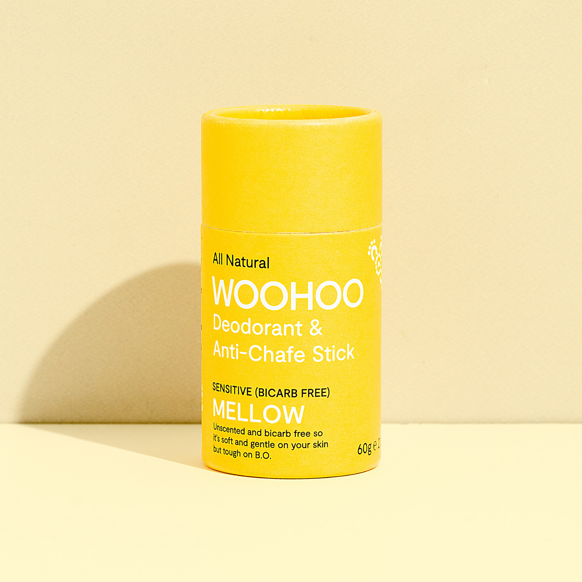 Woohoo Natural Deodorant &amp; Anti-Chafe Stick (Mellow) 60g