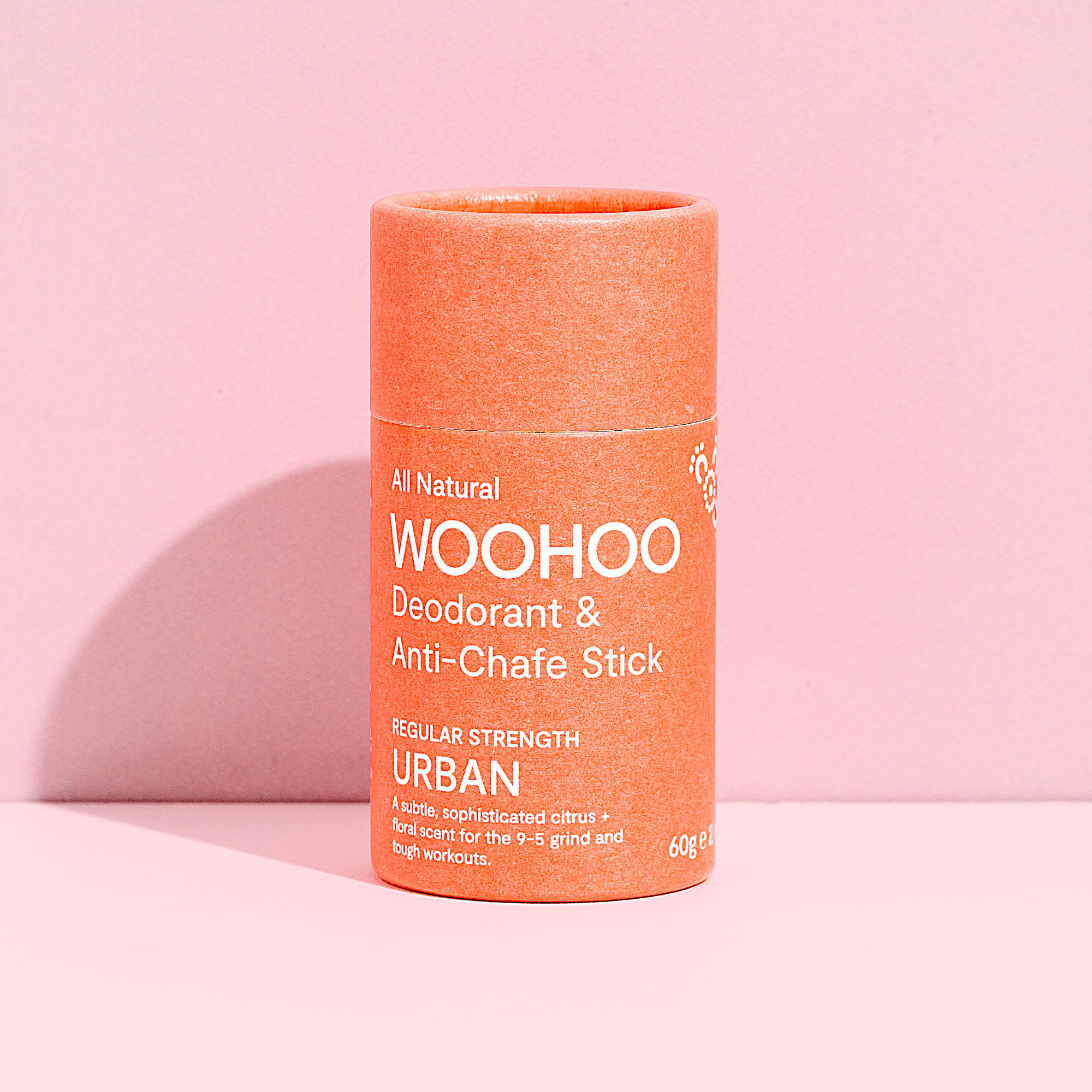 Woohoo Natural Deodorant & Anti-Chafe Stick (Urban) 60g
