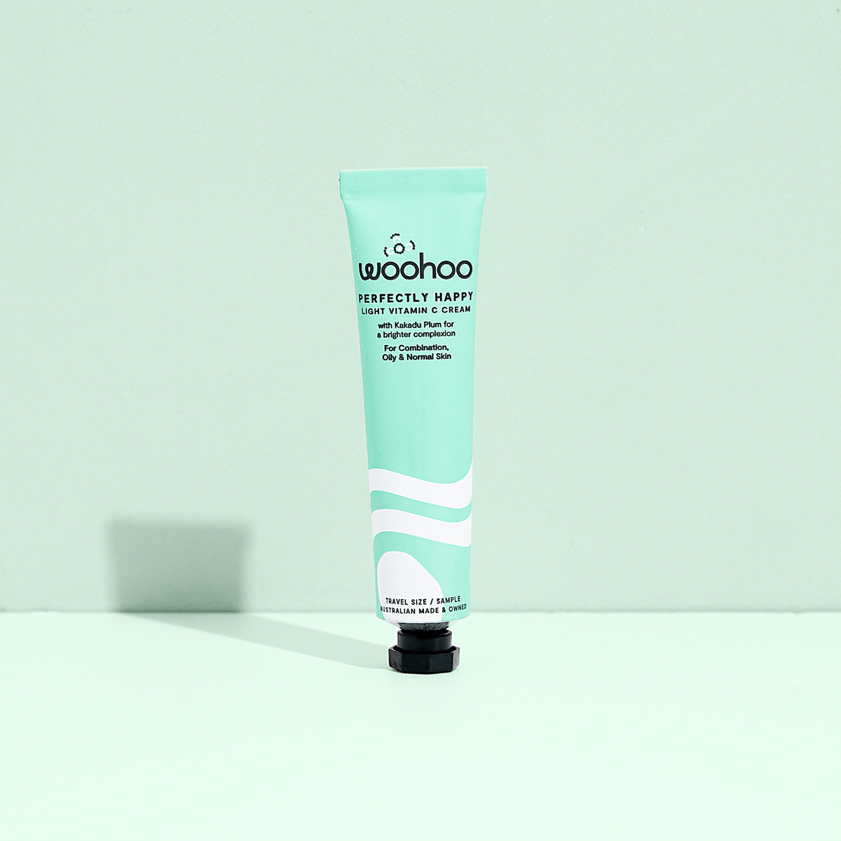 Light Vitamin C Cream in an aluminium tube, a lightweight moisturiser with Kakadu Plum