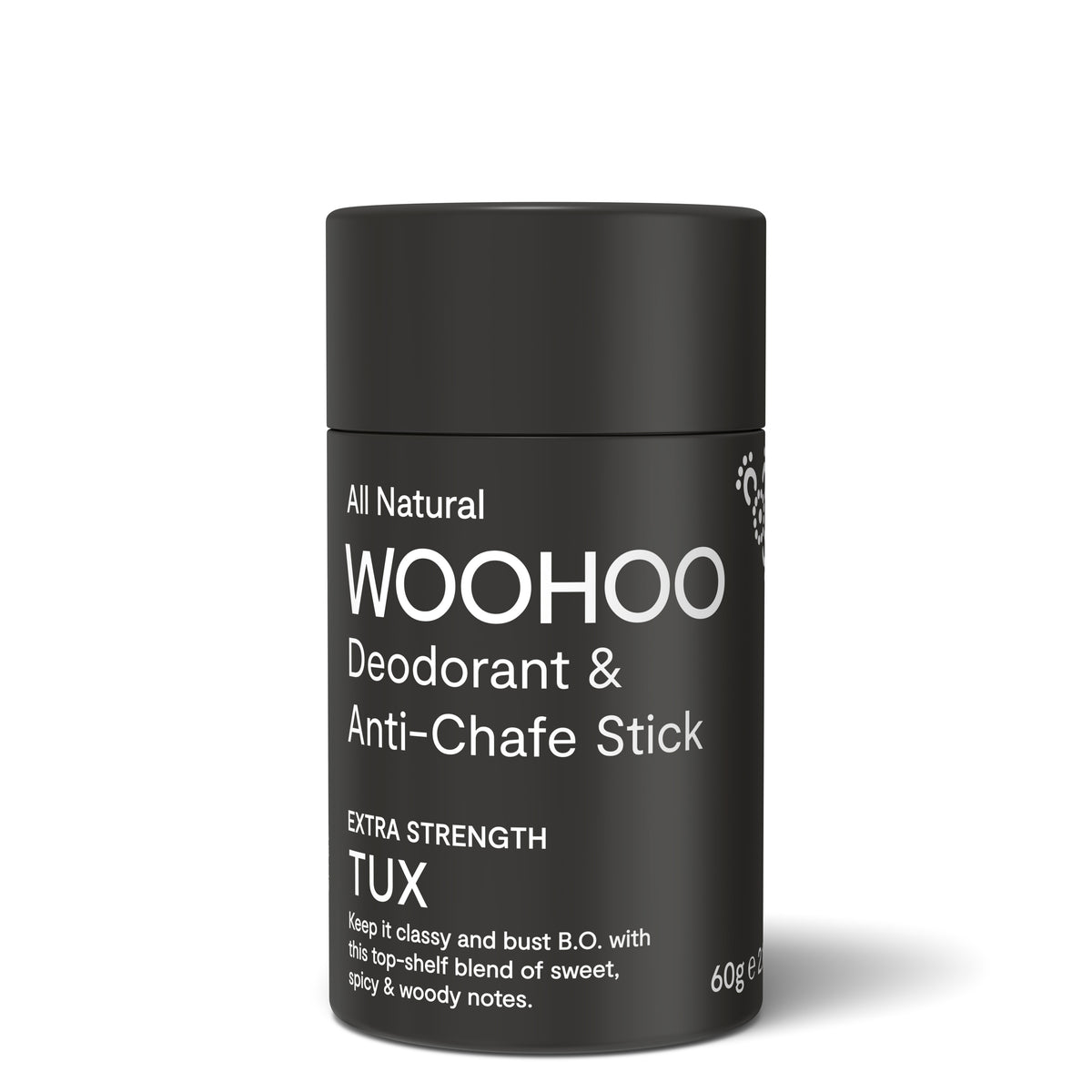 Woohoo Natural Deodorant &amp; Anti-Chafe Stick (Tux) 60g